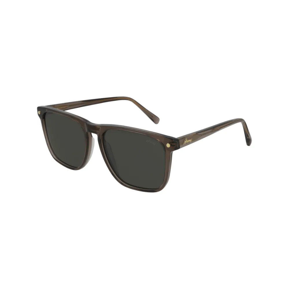 Brioni Sunglass Man Brown Brown Grey BR0086S-003