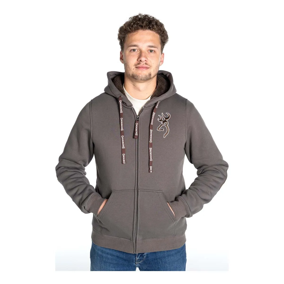 Browning Snapshot Sweatshirt Warm Hoodie - Ash Grey