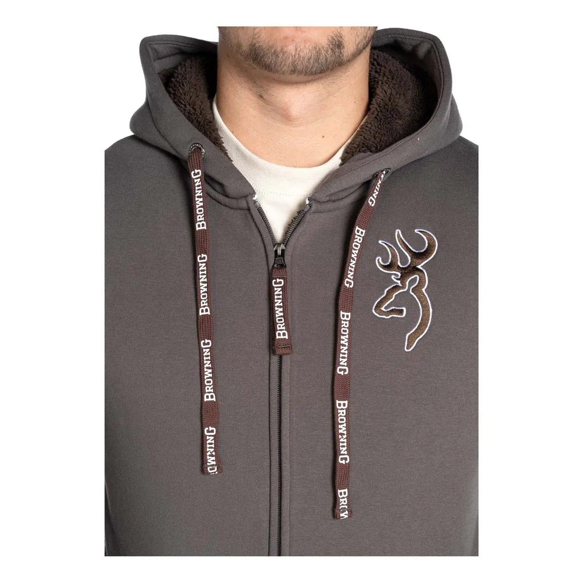 Browning Snapshot Sweatshirt Warm Hoodie - Ash Grey