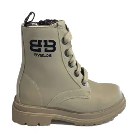 Byblos O-430 Stivaletti Anfibi Platform con Zip Beige