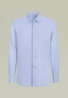 Camicia azzurra nido-ape Slim