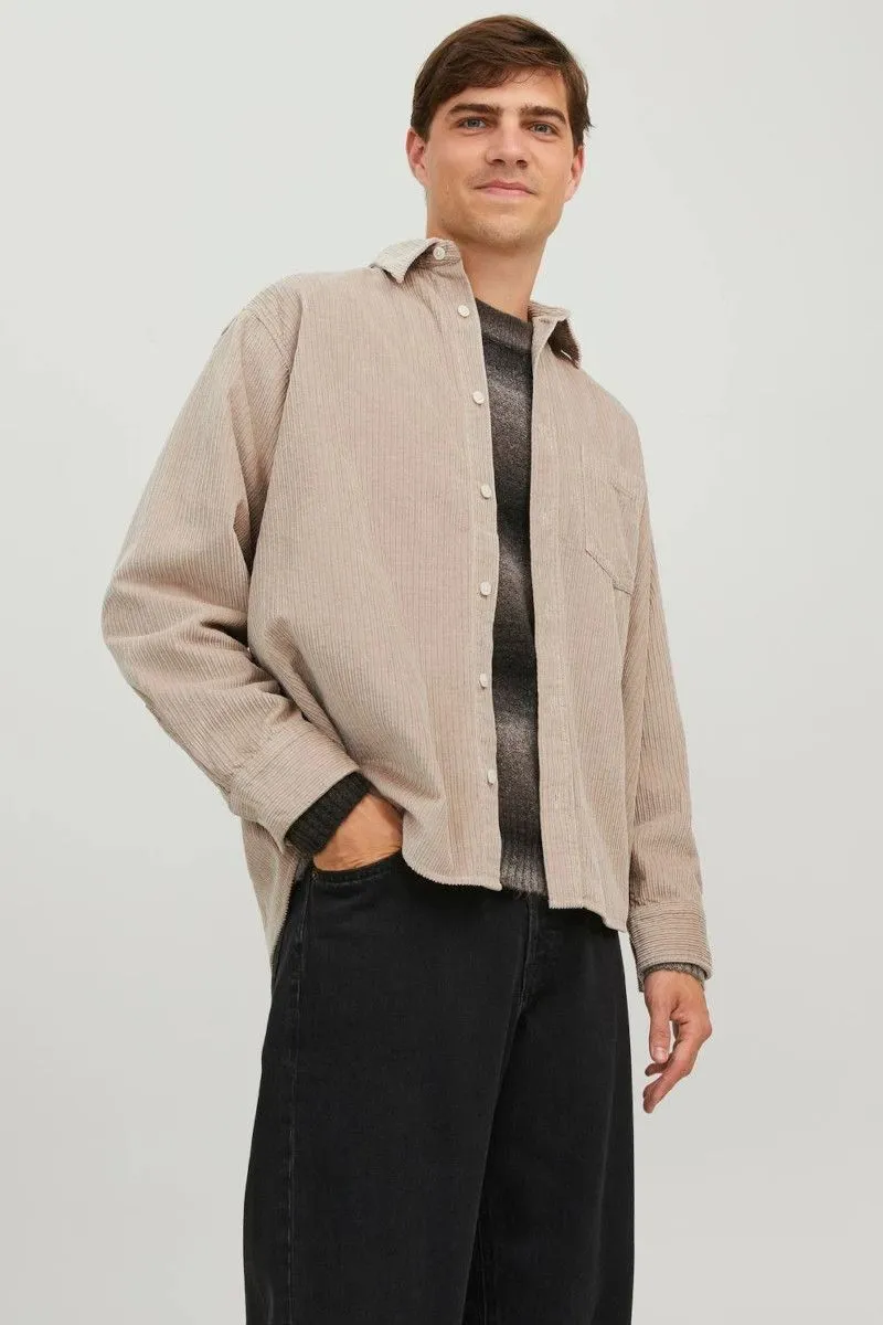 Camicia oversize fit Beige