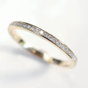 Channel Set Half Eternity Band