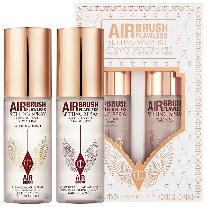 Charlotte Tilbury Mini Airbrush Flawless Setting Spray Duo Set 1.1oz/34ml