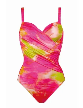 Charmline - Costume da bagno intero fantasia fucsia 1150