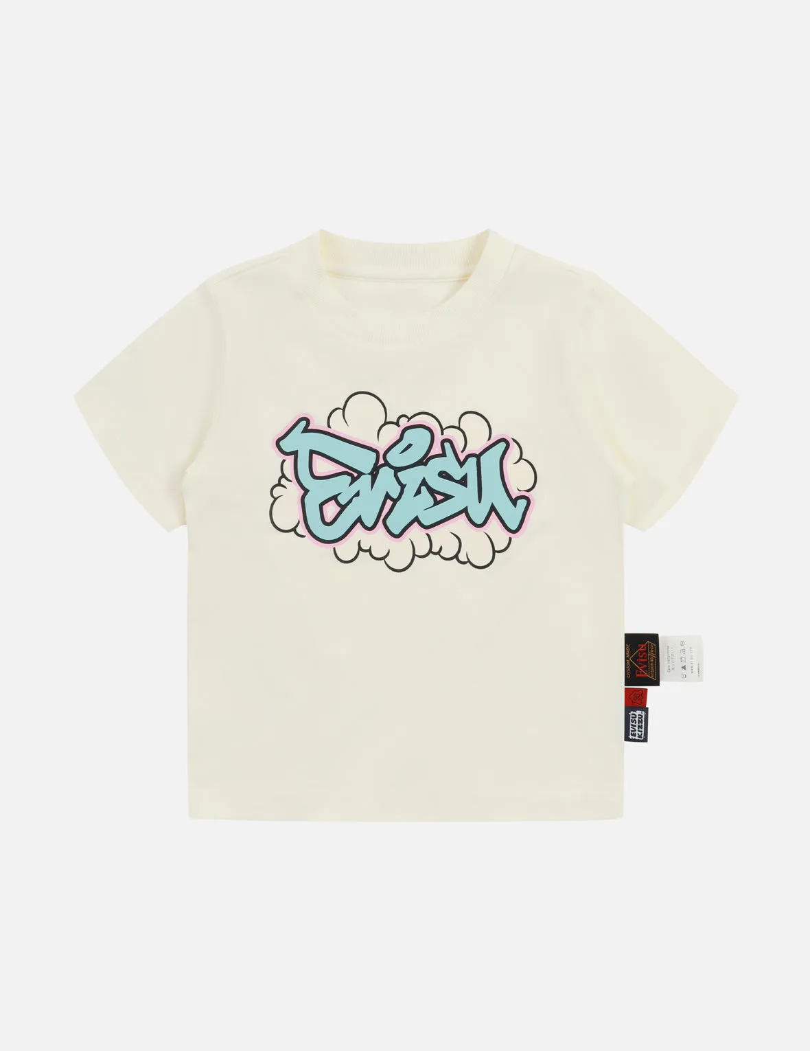 Comic-Style Logo Print Regular Fit T-shirt