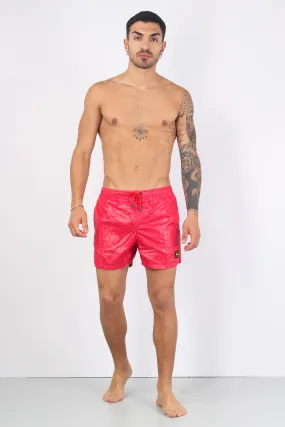 Costume Boxer Lucido Rosso