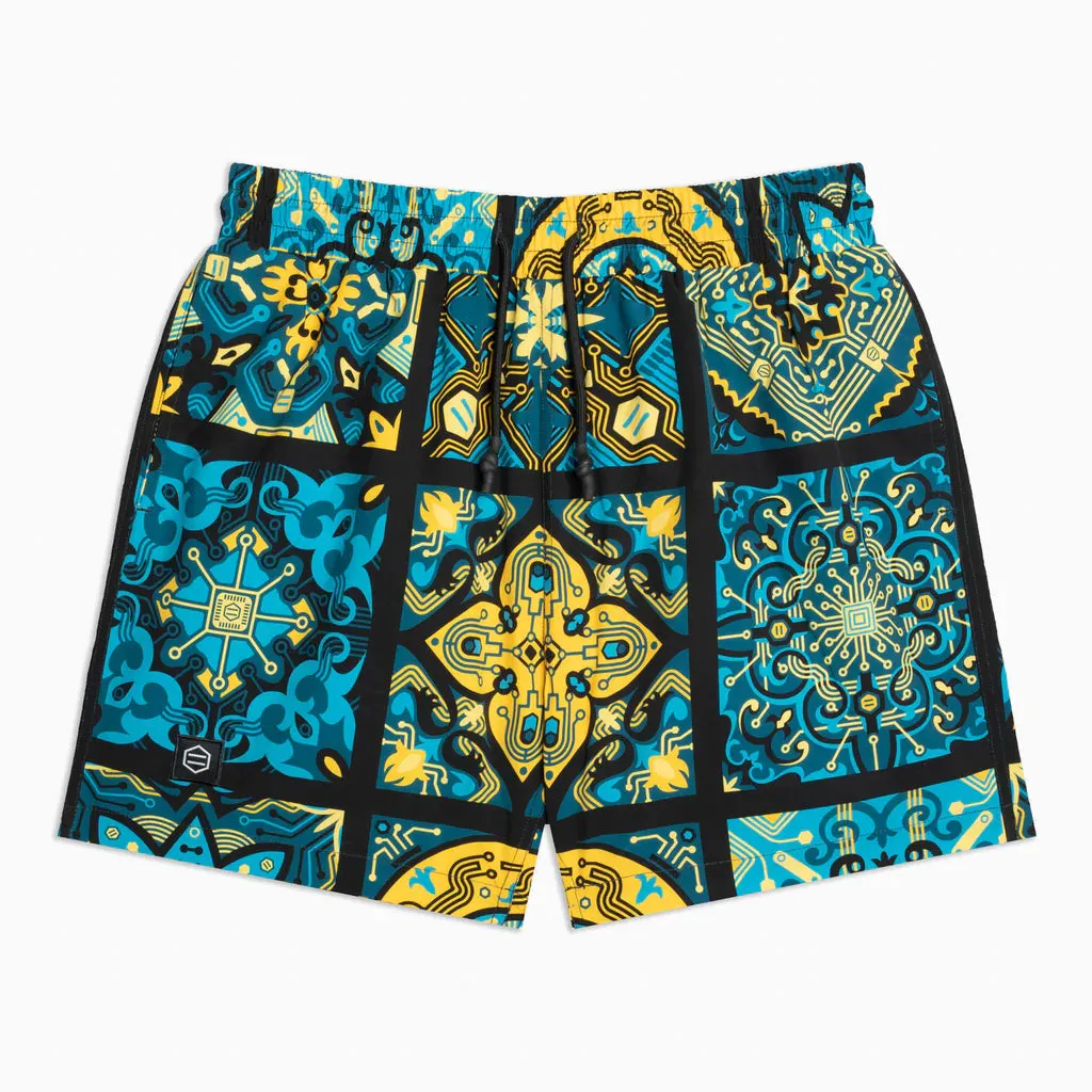 COSTUME DOLLY NOIRE Maioliche Blu Swimshorts