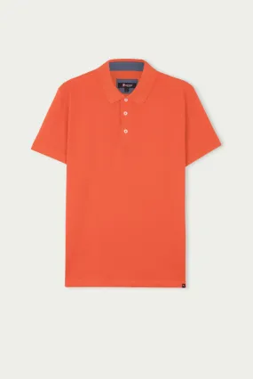 Cotton Man Polo Orange