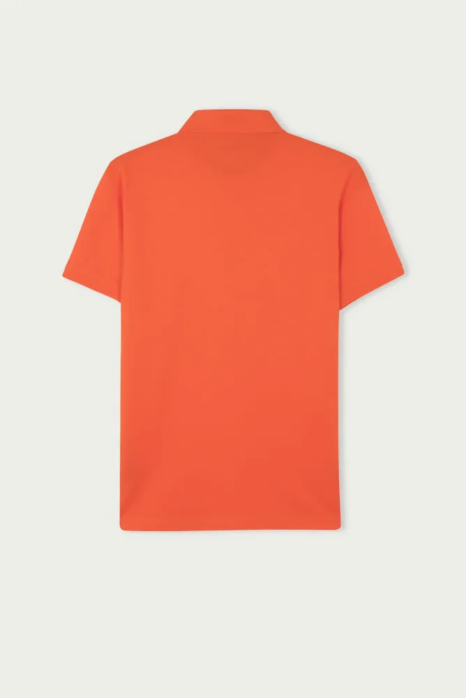 Cotton Man Polo Orange