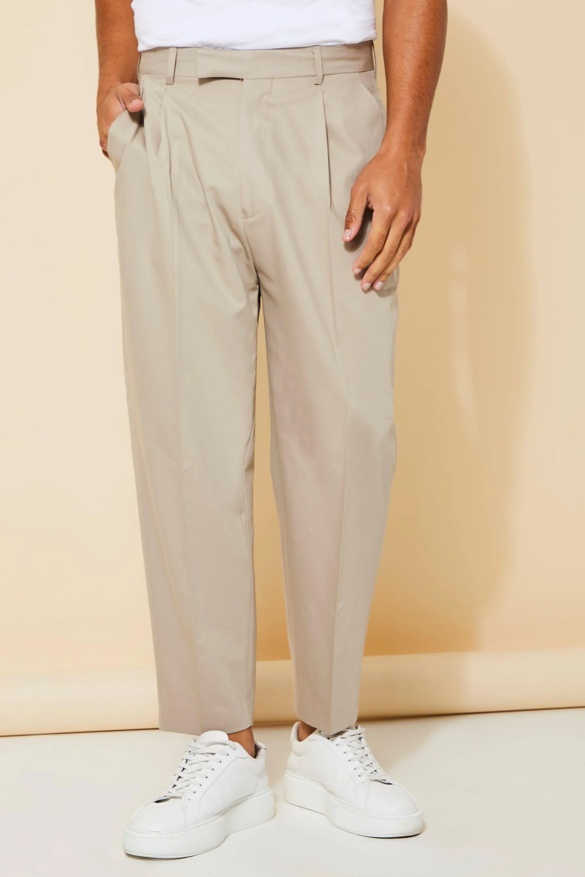 Cropped Balloon Fit Trouser