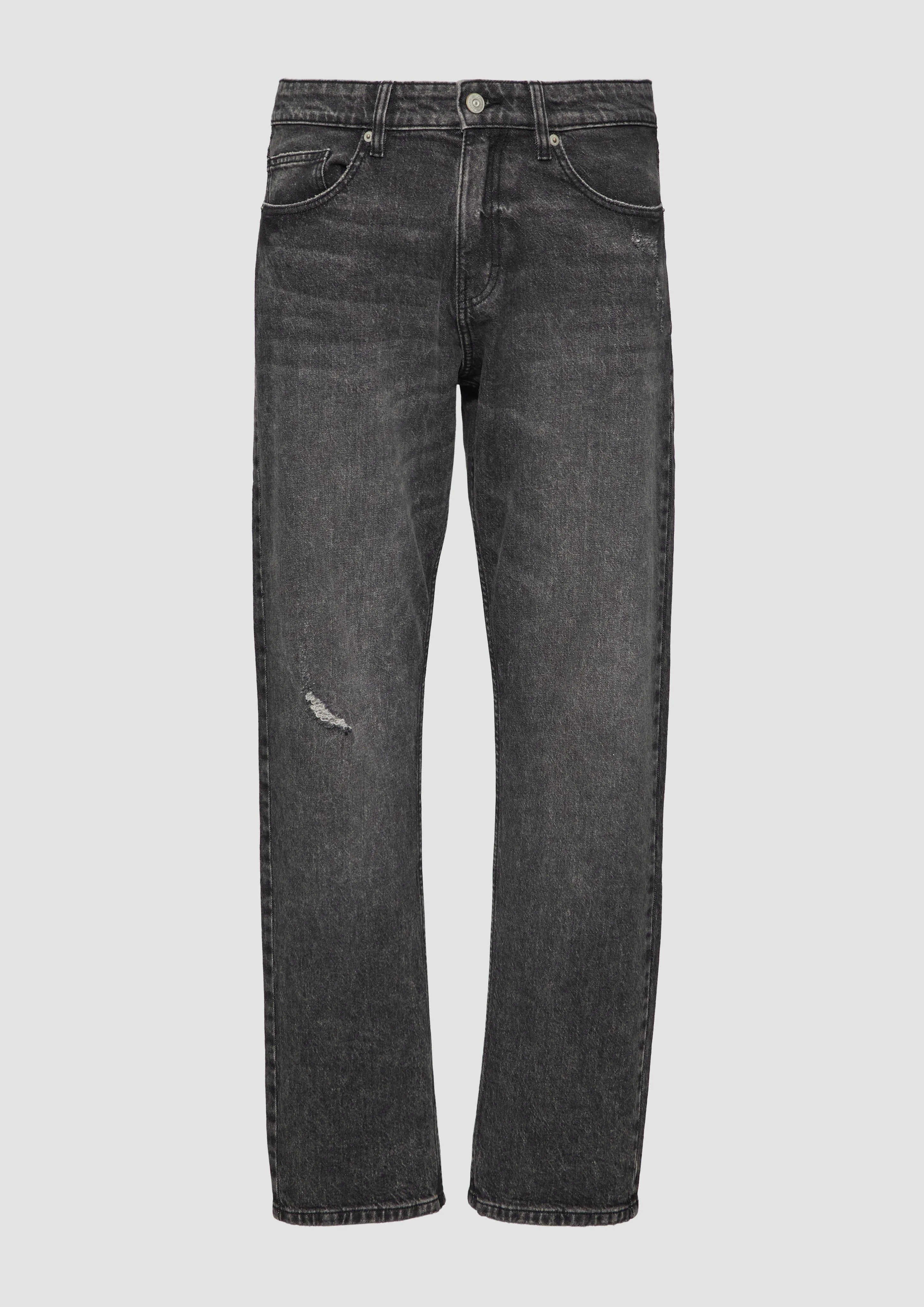 Cropped jeans / relaxed fit / mid rise / tapered leg