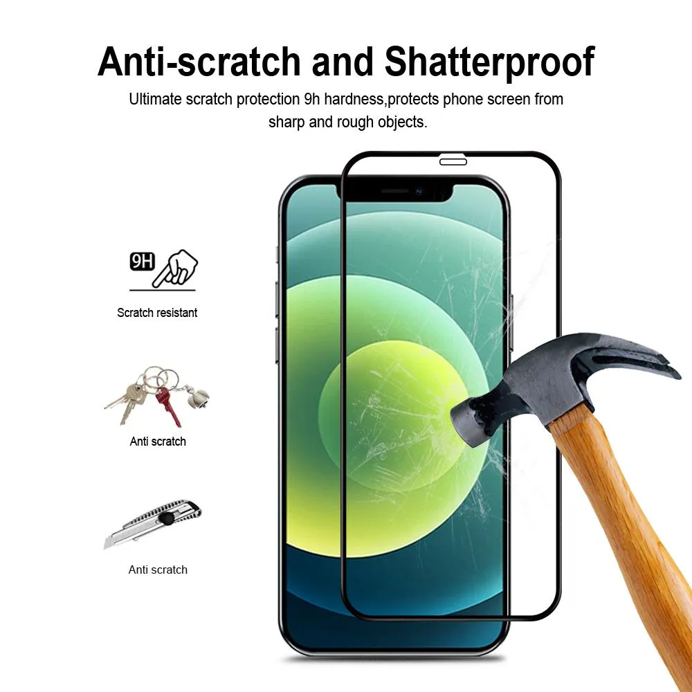 Curved Tempered Glass Screen Protector for iPhone 12 Mini