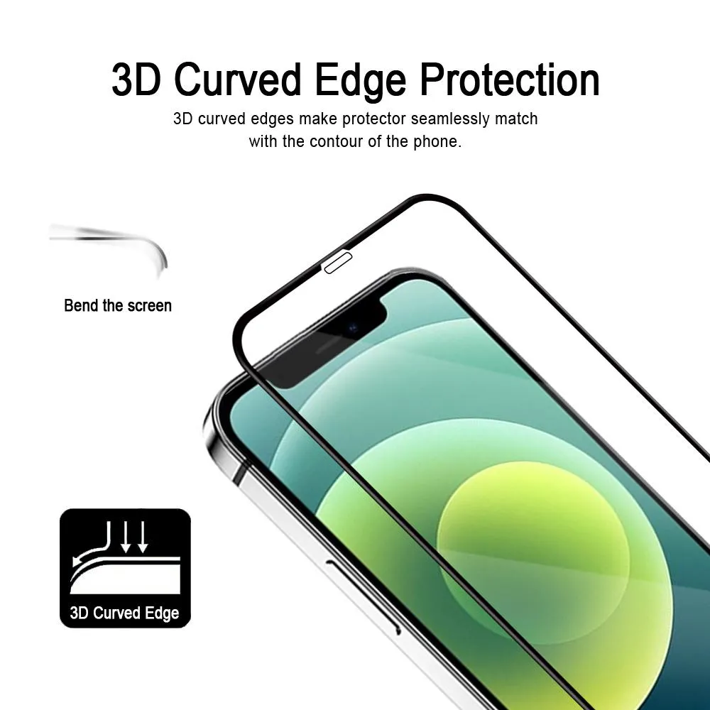 Curved Tempered Glass Screen Protector for iPhone 12 Mini