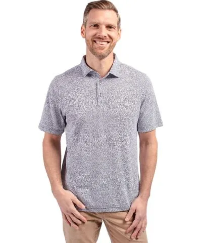 Cutter & Buck Big & Tall Virtue Eco Pique Botanical Print Recycled Polo Shirt