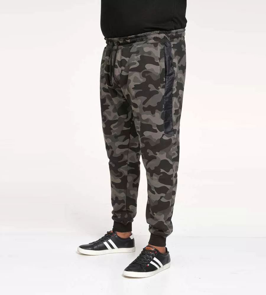 D555 Big Mens Camouflage Cuffed Jogger With Side Pockets (CHARNDON)