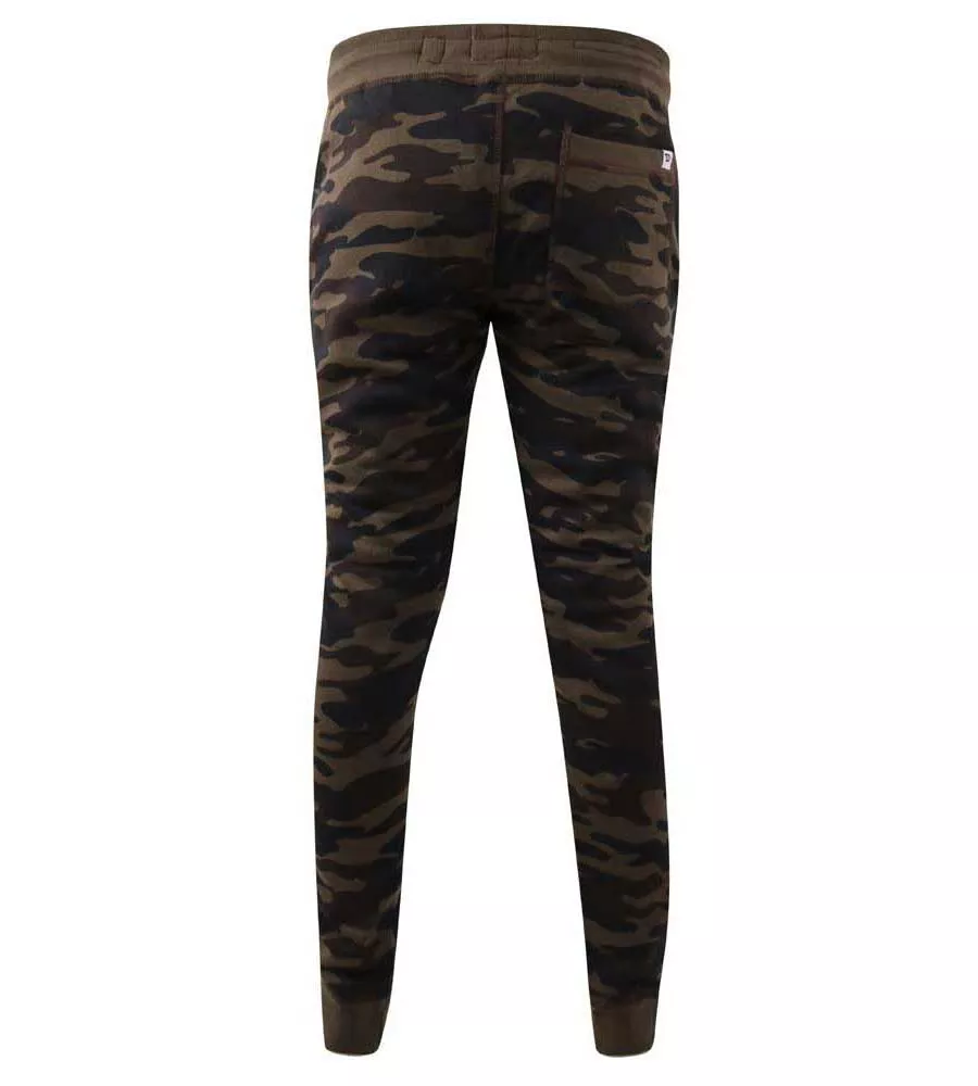 D555 Mens Camouflage Cuffed Jogger With Side Pockets and Embroidery (LAMBETH)