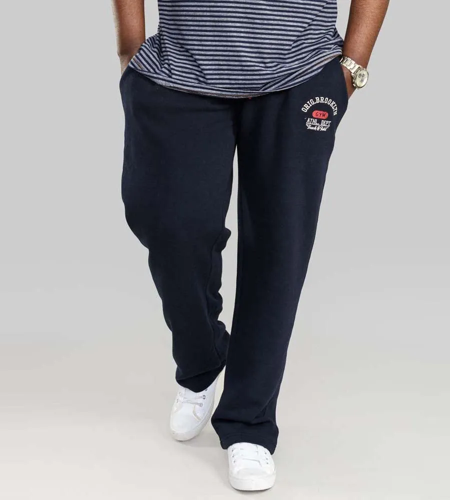 D555 Mens Navy Jogger With Embroidery & Print (SALTASH-1)