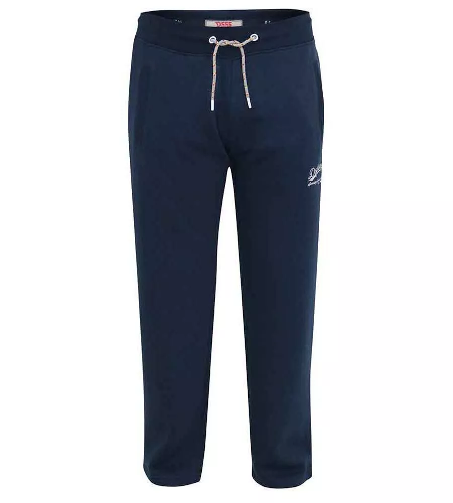 D555 Mens Navy Open Hem Jogger With Embroidery (GLOUCESTER 2)