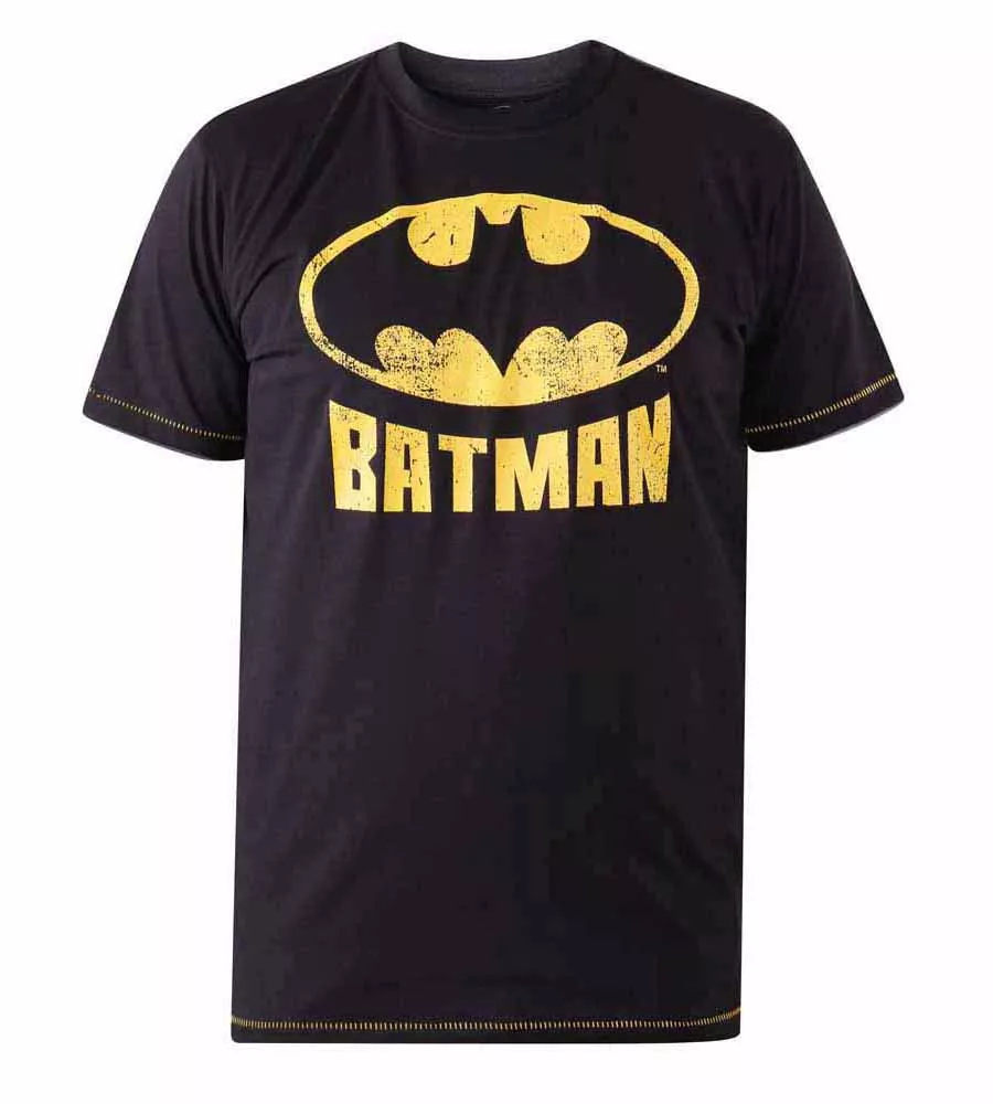 D555 Tall Mens Batman Printed T-Shirt Official Licensed Product (GOTHAM)