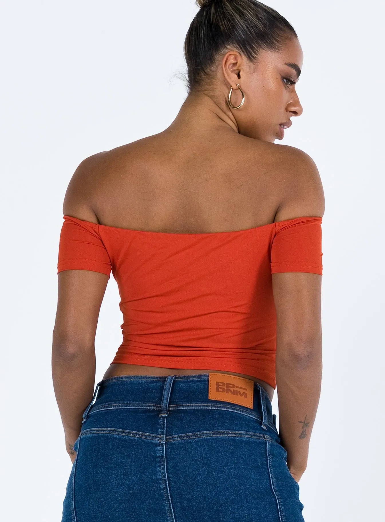 Dalya Off The Shoulder Top Red