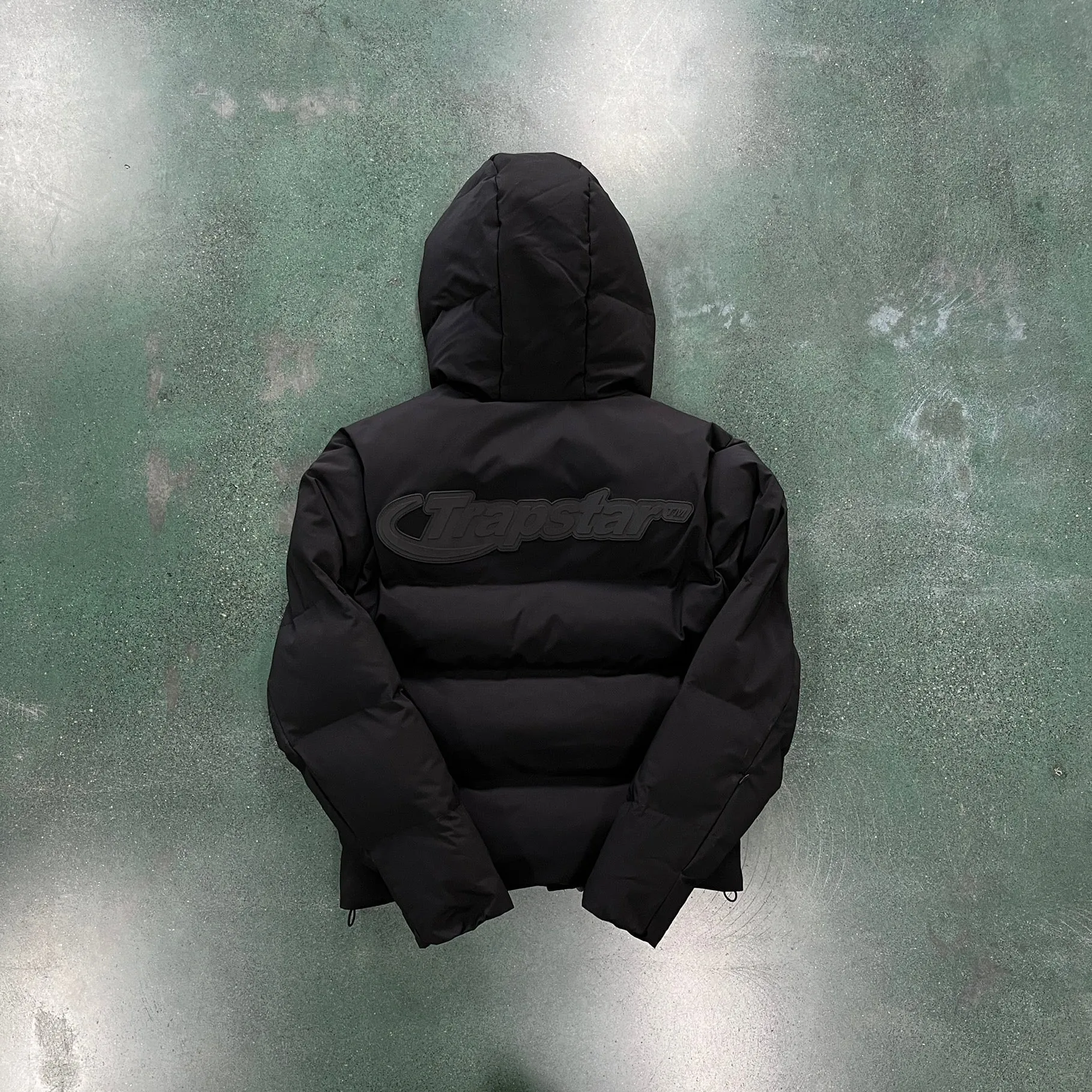 Down Jacket Full Black & Vertical Logo 2.0