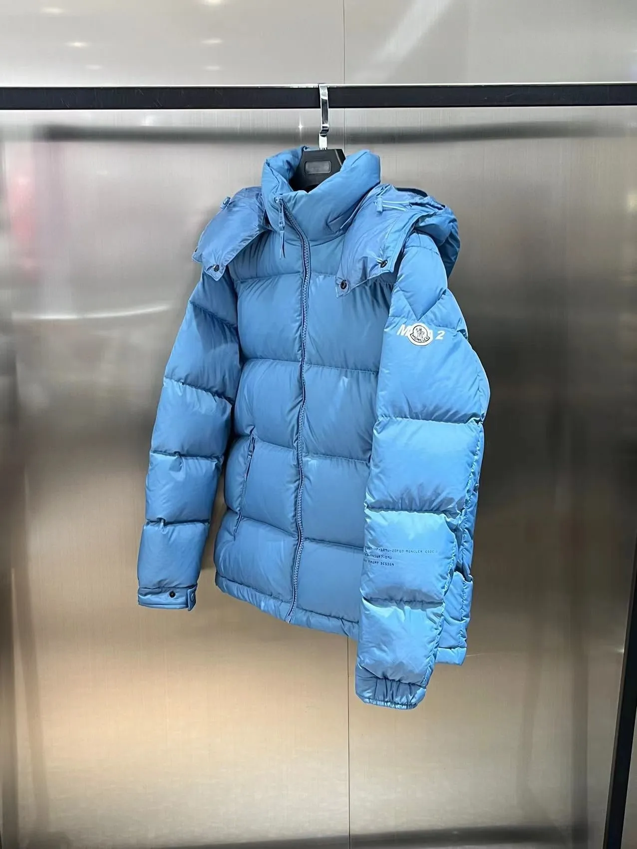 Down Jacket Light Blue Collab