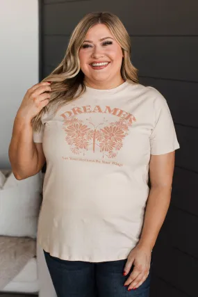 Dreamer Graphic Tee- Sand