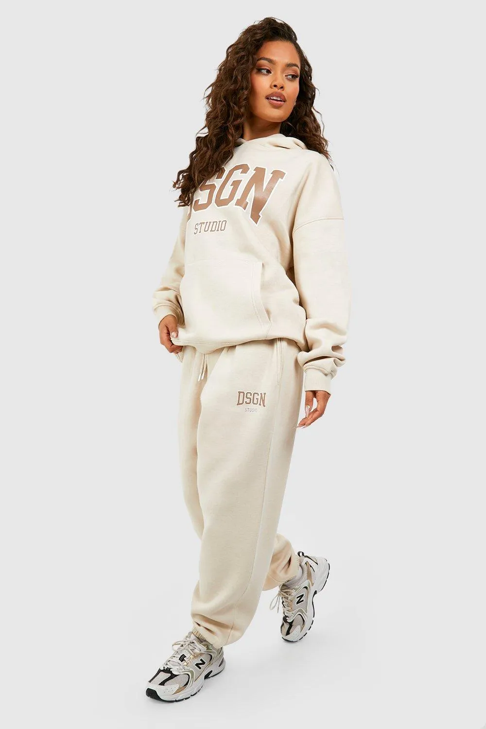 Dsgn Studio Collegiate Slogan Hooded Tracksuit