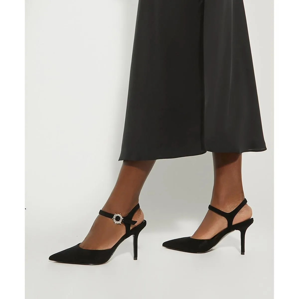 Dune Channel Court Shoes Black