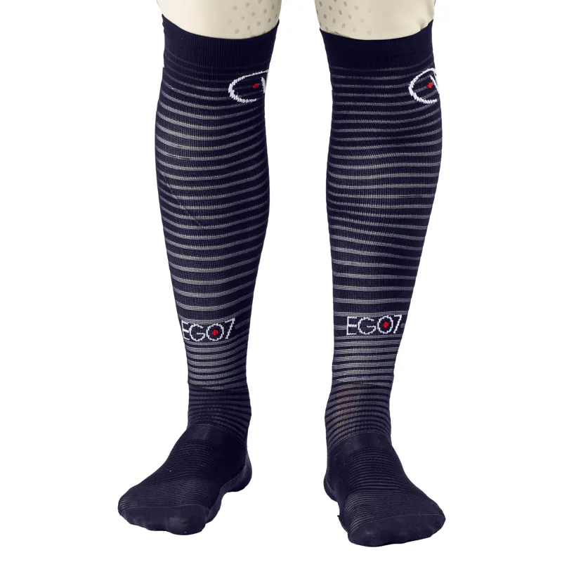 EGO7 AIR Unisex Tall Riding Socks - Navy