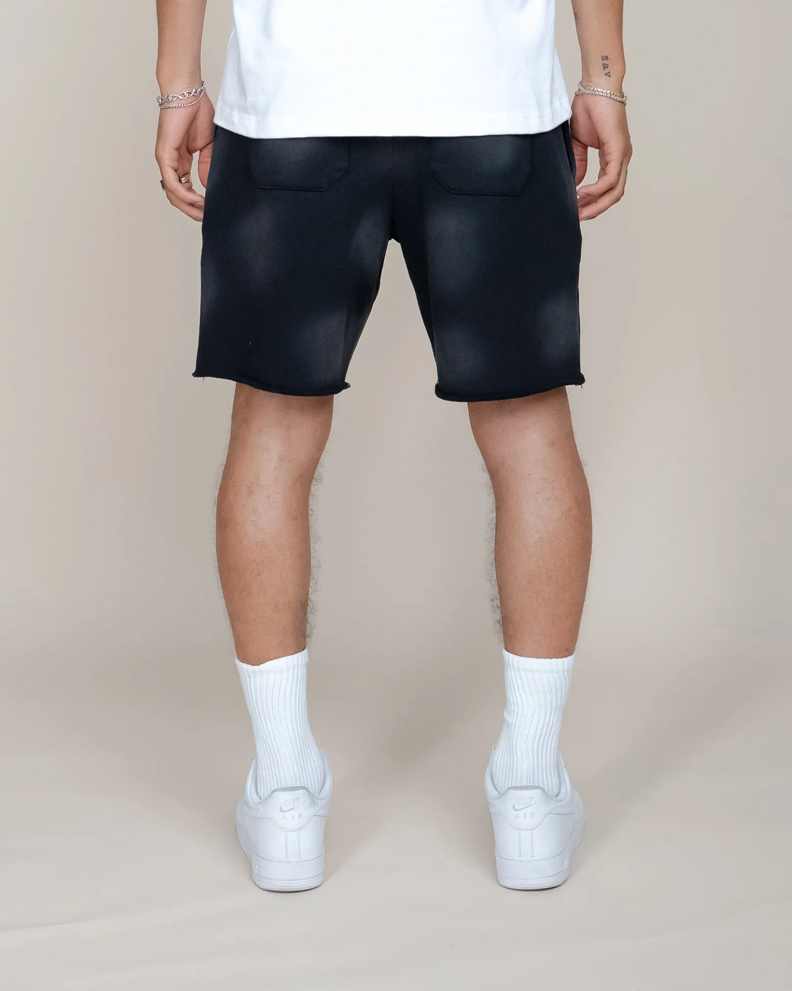 EPTM BIG N TALL SUN FADED SHORTS - BLACK