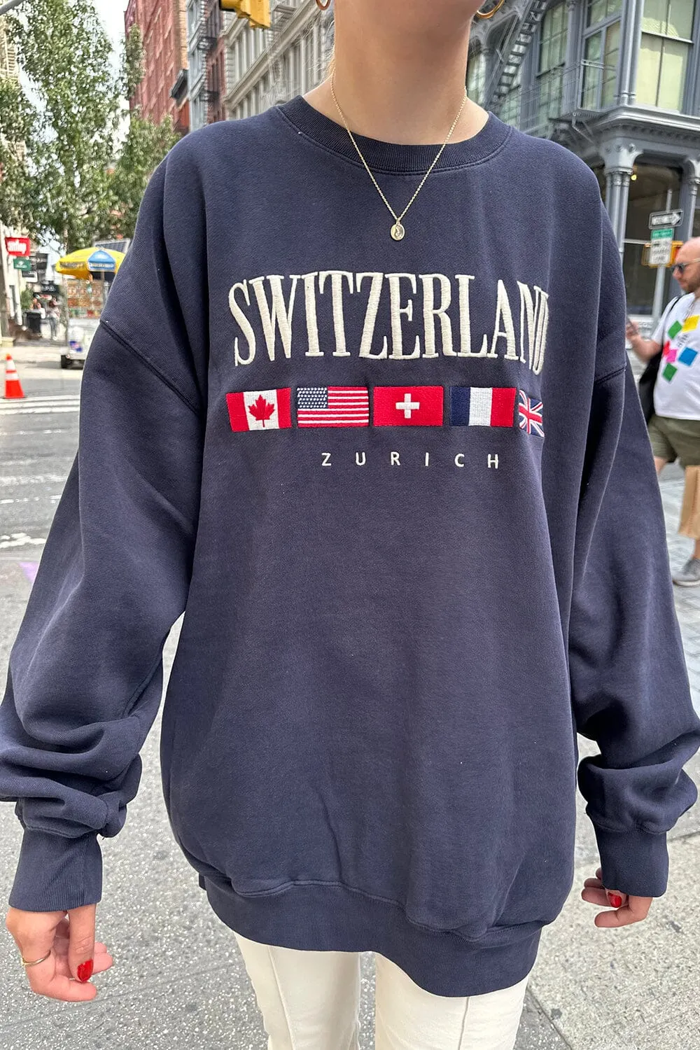 Erica Switzerland Flag Sweatshirt