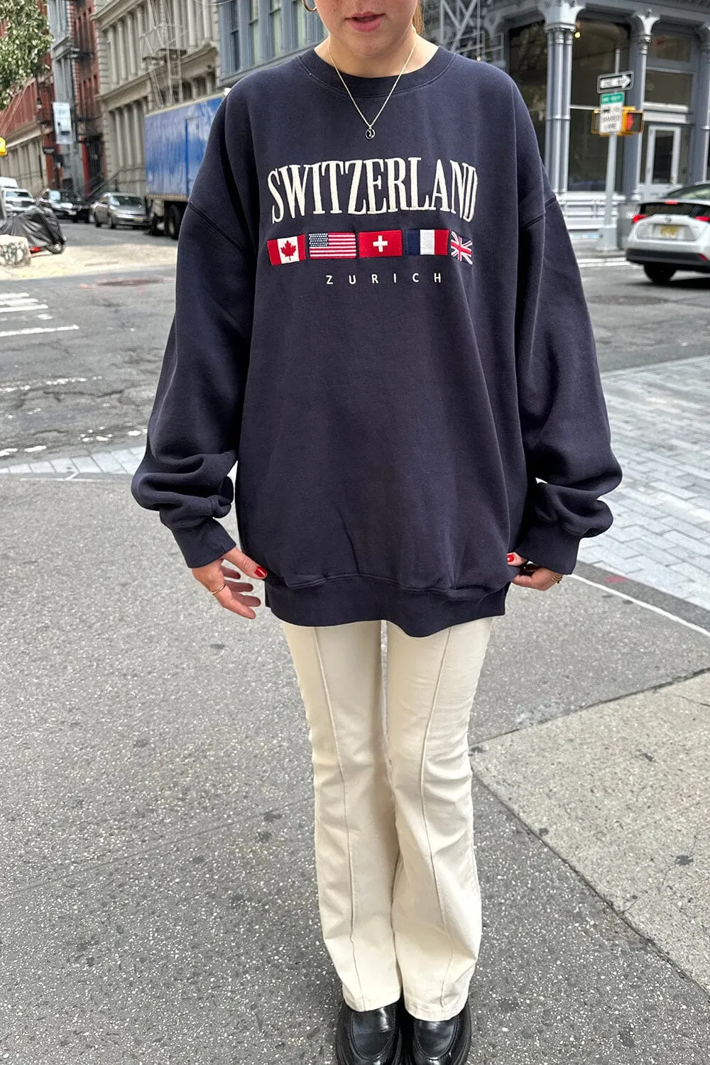 Erica Switzerland Flag Sweatshirt