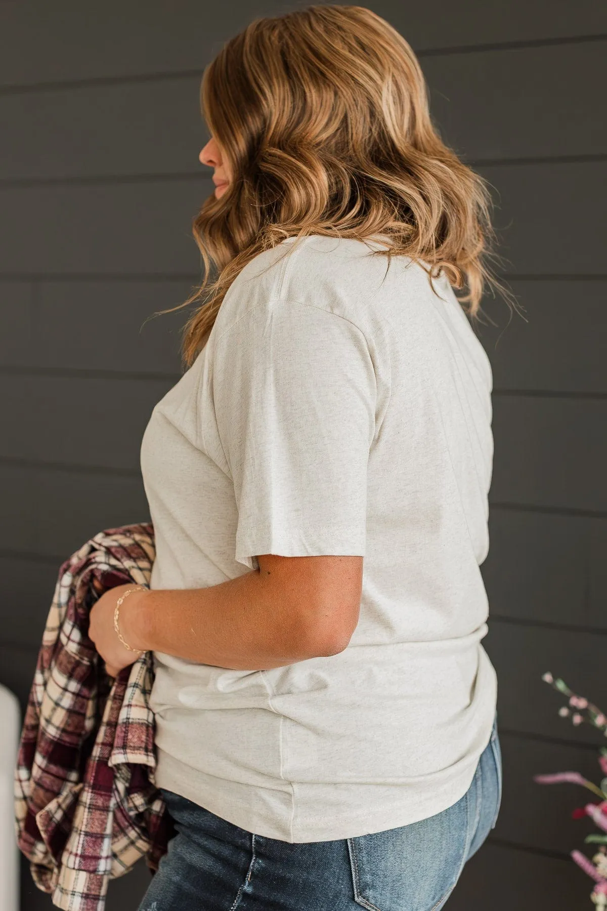 Feeling Blessed Graphic Tee- Oatmeal