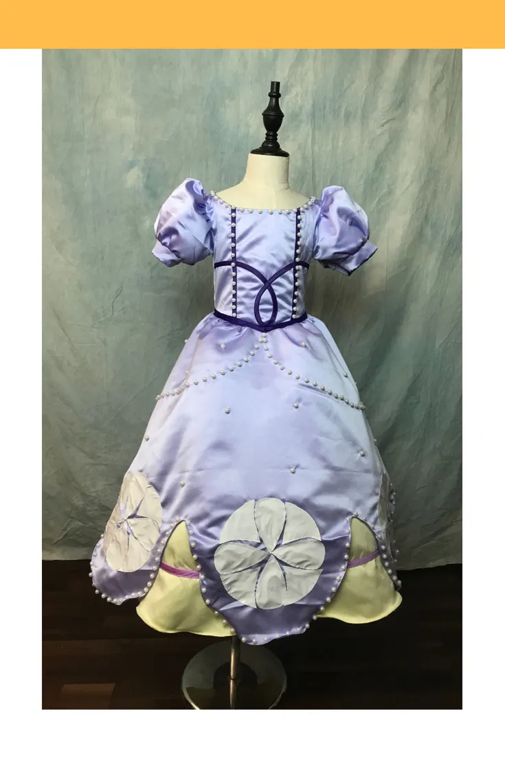 First Princess Sofia Girls Size Cosplay Costume