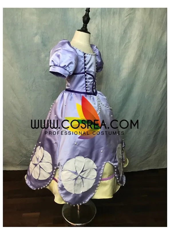 First Princess Sofia Girls Size Cosplay Costume