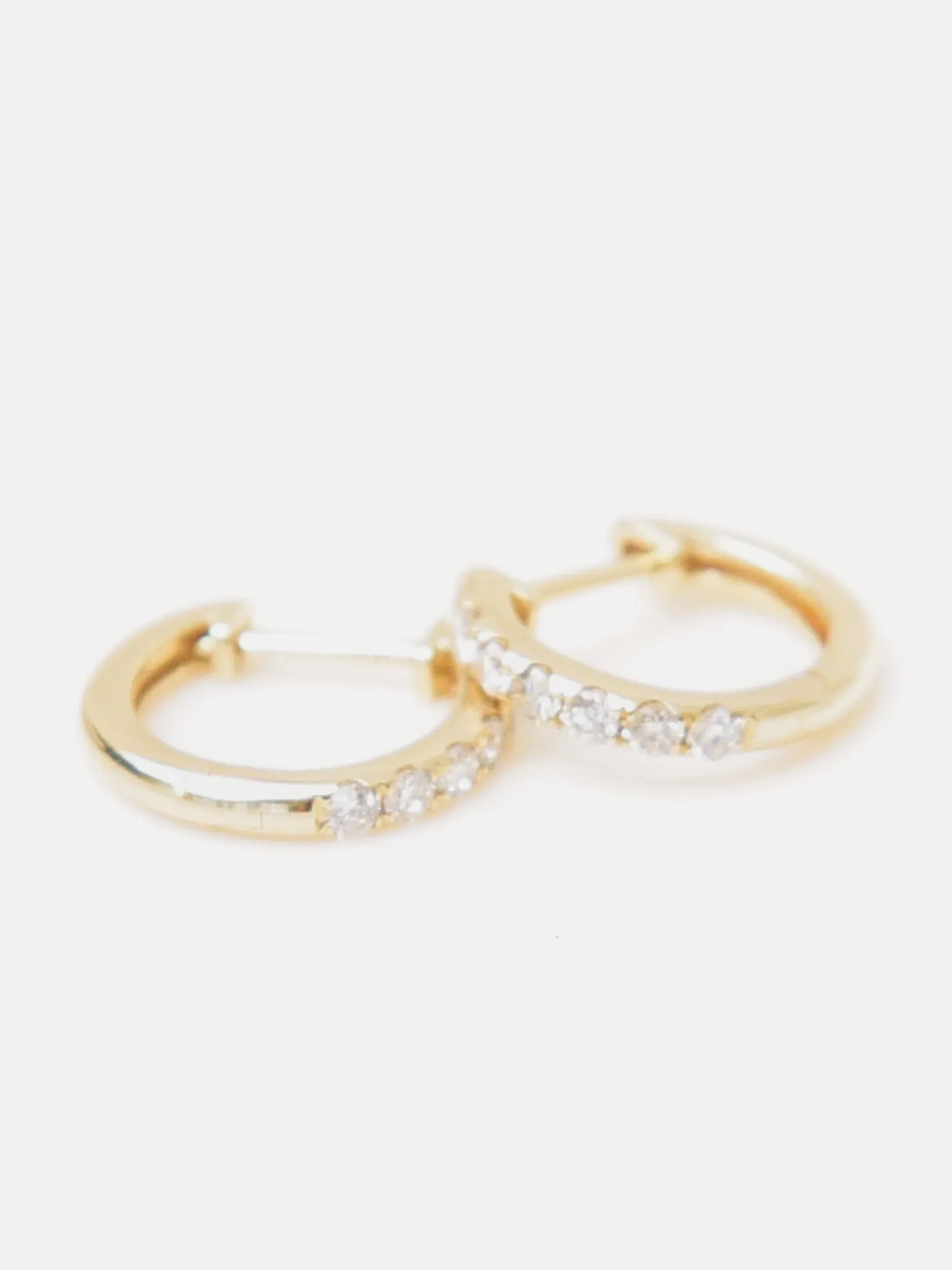     FRANCIE B.  Gold Skinny Hoop Earrings    