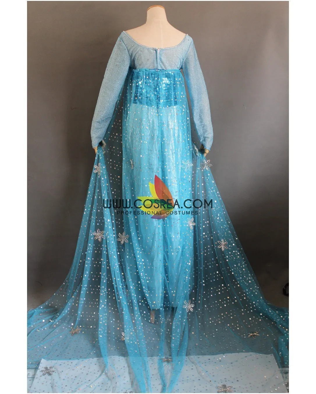 Frozen Elsa Turquoise Sequin Cosplay Costume