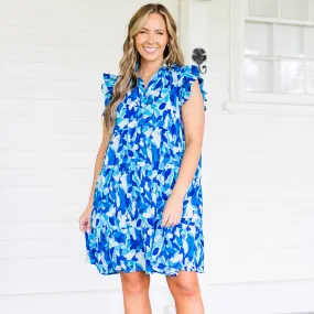 Garden Gala Dress, Blue