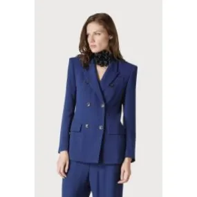 Giacca doppiopetto design fit donna Blu