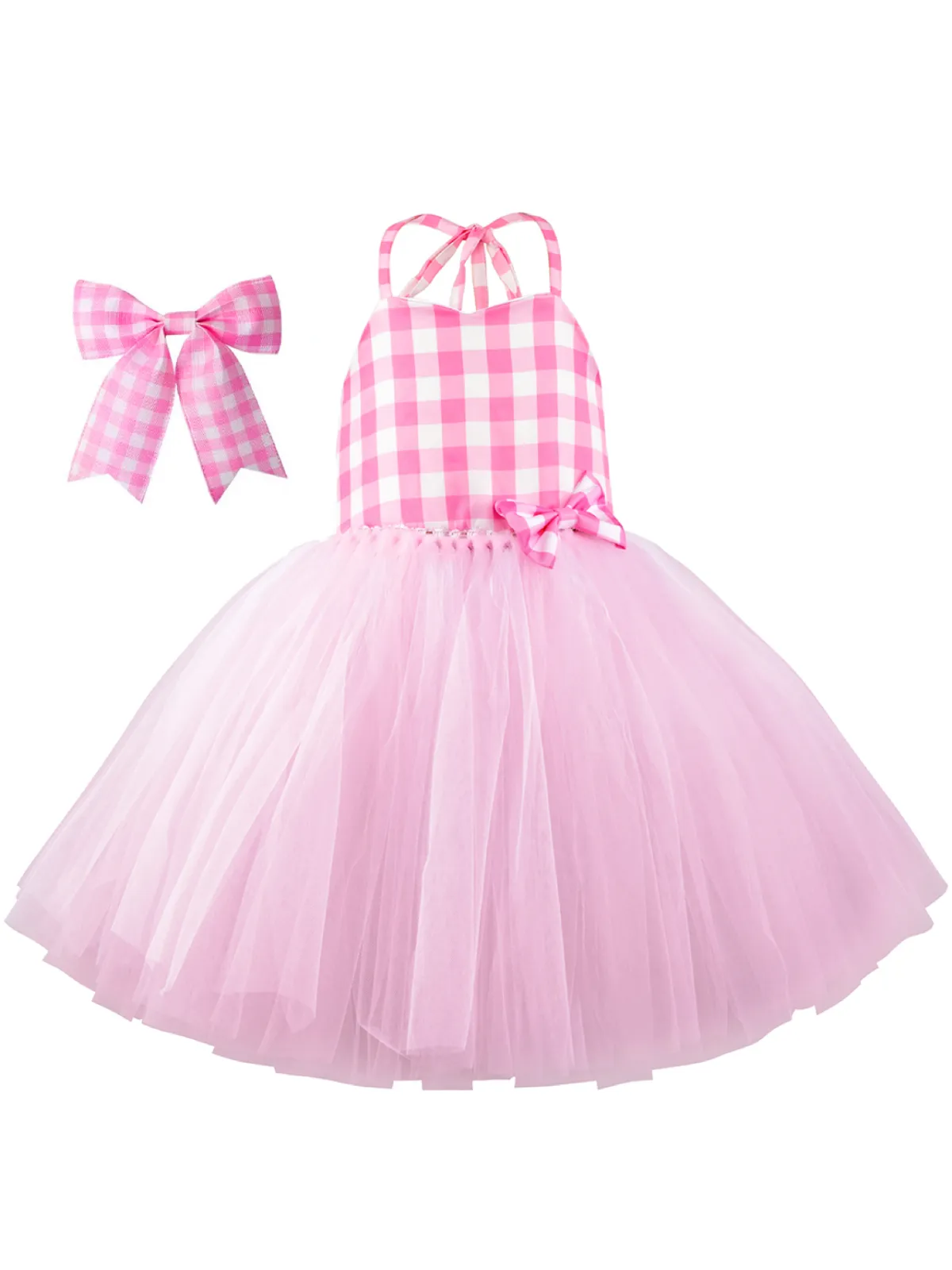 Girls All Dolled Up Gingham Barbie Inspired Tutu Costume