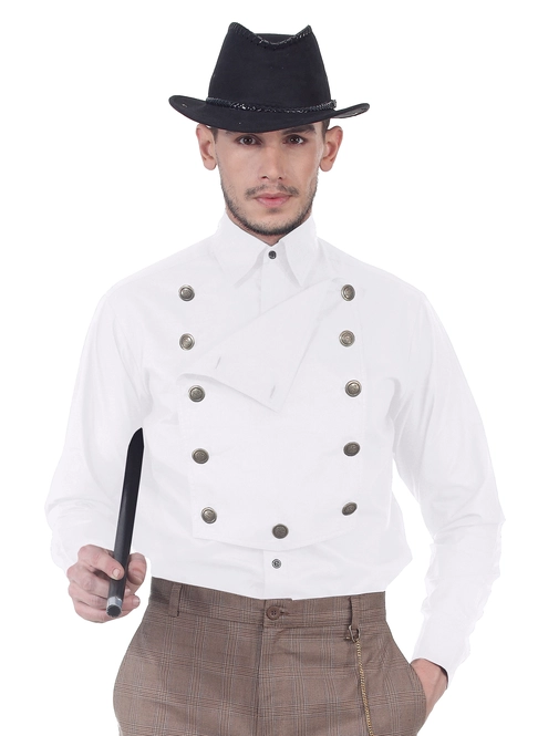 Gothic Neo Men's Costume Commander Shirt C1291 - Stand out at Any Occasion