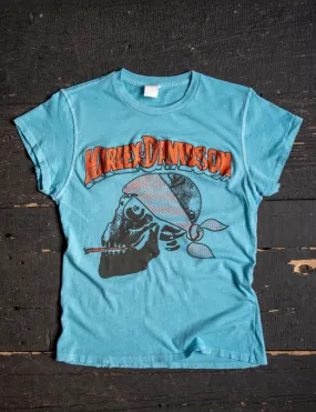 Harley Davidson Bandana Crew Tee, Lagoon