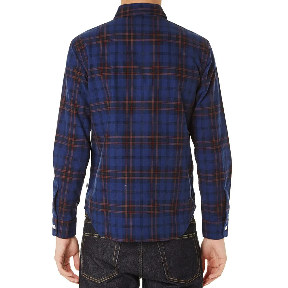 Head Porter Plus Print Check ShirtNavy