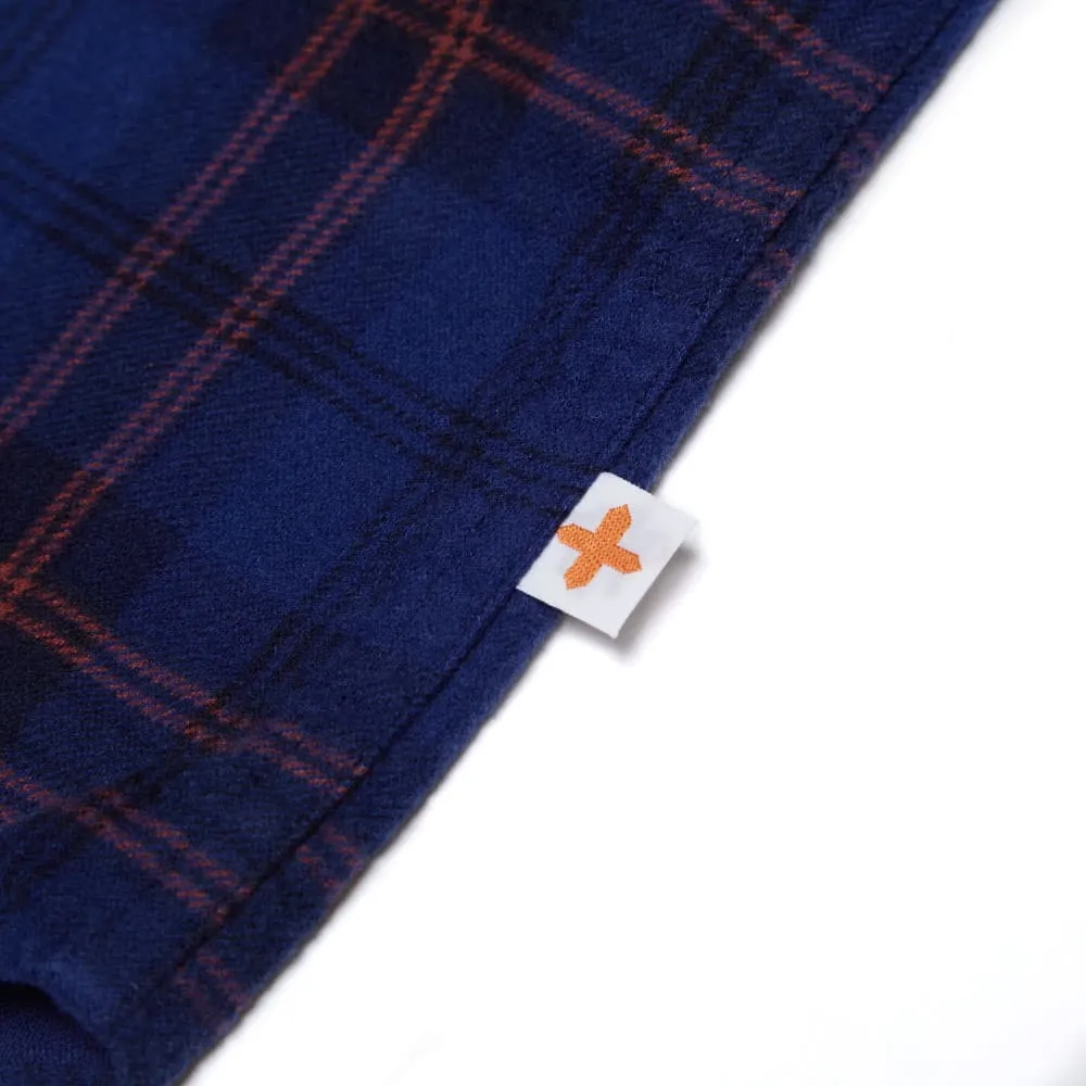 Head Porter Plus Print Check ShirtNavy