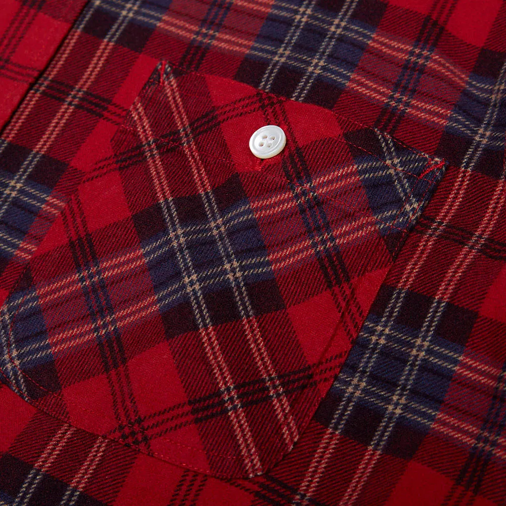 Head Porter Plus Print Check ShirtRed