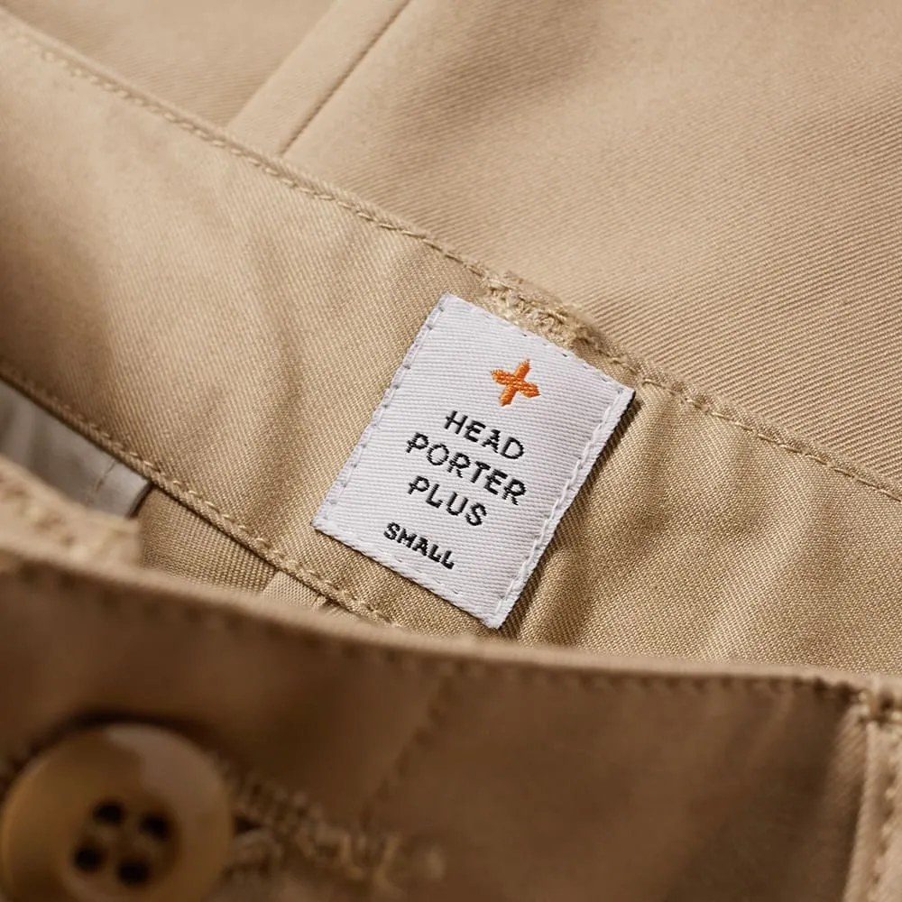 Head Porter Plus Slim Chino PantBeige