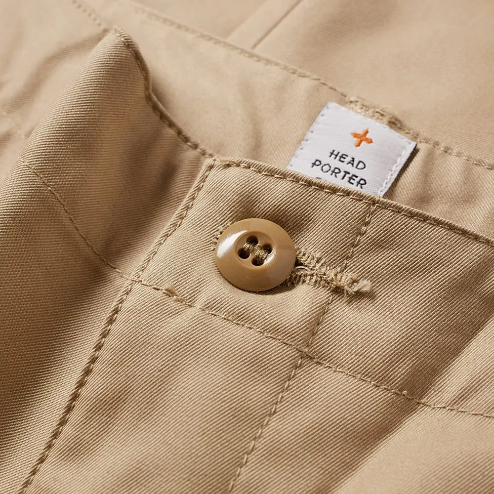 Head Porter Plus Slim Chino PantBeige