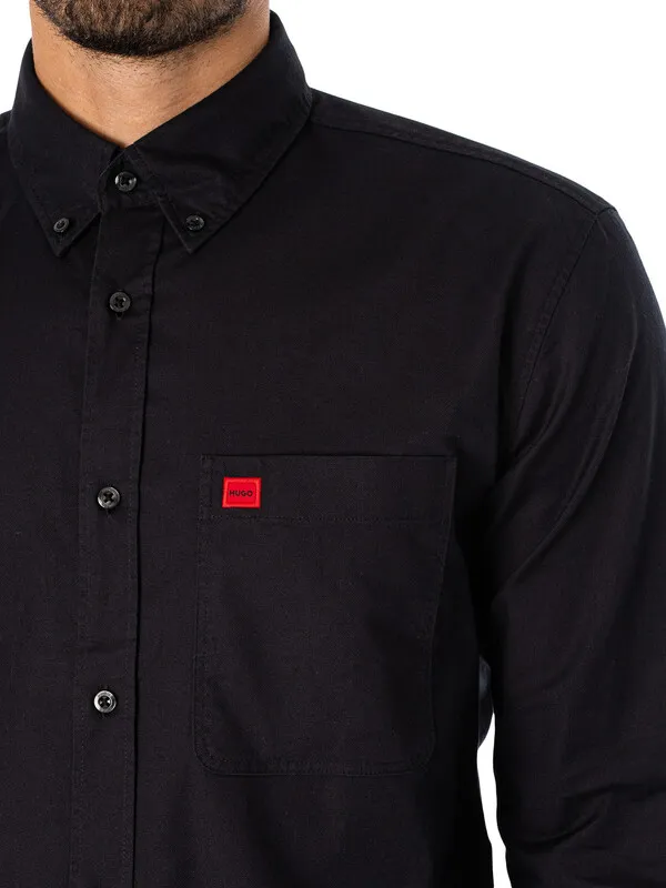 HUGO Evito Slim Shirt - Black